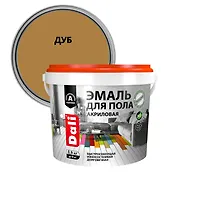 Эмаль для пола акриловая, дуб, 0,9 кг "DALI" (65130)