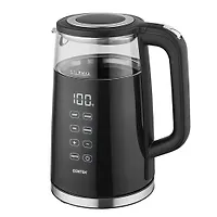 Чайник Centek CT-0039 Чёрный 1,7л 2200Вт 2стенки Стекло LED-дисплей t:70/80/90/100 С Сенсор Подогрев
