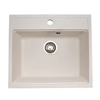 Мойка GranAlliance G-21 (550х490мм) белая с сифоном