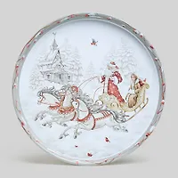 Поднос сервировочный agness "Christmas collection " 33*2,1 см 898-239 898-239