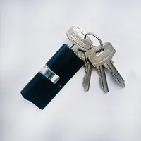 Механизм цилиндровый МЦ1-5-70 BL (черный)