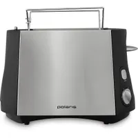 Тостер PET 0812A электрич., матовый/черный (POLARIS)