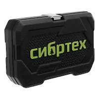 Набор инструментов, 1/4", пластиковый кейс 56 предметов// Сибртех арт.13399