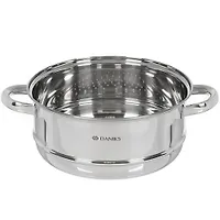 Секция для пароварки нерж ОПТИМА 24см нерж/ручки Daniks GS-01201-24ST (363398)