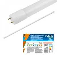 Лампа светодиодная Volpe LED-T8-18W/DW/G13/FR/FIX/O  Цоколь G13 Цвет свечения дневной