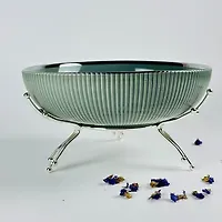 Фруктовница на подставке Multicolor 25 см, фарфор