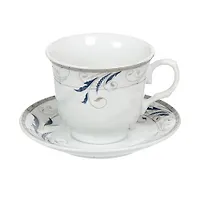 Набор чайный керамика, 12 предметов, на 6 персон, 230 мл, Мильфей, KYT12-BGS12, подарочная упаковка