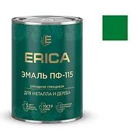 Эмаль ПФ-115 ERICA глянцевая парижская зелень 1,8 кг