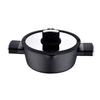 Кастрюля алюм, 20см, 2л, стек.кр., Ion Plus, BERGNER,арт.BG-35910-BK