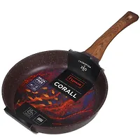 Сковорода литой алюминий, 26 см, антипригарное покрытие, Гурман, Coral, ГМ2601КР, индукция (473573)