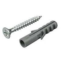 Дюбель с шурупом потайной борт. 8 х 60 (конт.25 шт.)