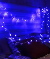 Гирлянда КОСМОС 80LED_B (синяя, 9,4м, 8 режимов мигания)