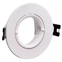 LIGHTING Светильник 4105 встраиваемый под лампу MR16 круг пластиковый белый IEK