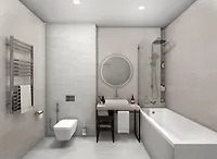 Керамогранит Global Tile Denver серый матовый 300х600 (6260-0247-1031)(1.44кв.м)
