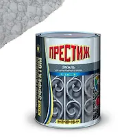 Эмаль с молотковым эффектом серебристая "Престиж" 0,8 кг.
