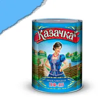 Эмаль ПФ-115 голубая 0,9 кг. "КАЗАЧКА"