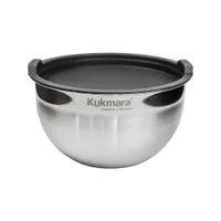 Миска 2,1 литра, диаметром 18 см, с пластиковой крышкой "Kukmara" BL2118P