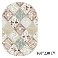 Ковер "ANGEL" 160*230 овал. - Q002A CREAM/D.ROSE