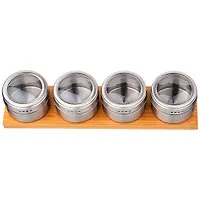 Набор для специй agness 4 пр. на подставке, 30х8,5х7см 912-051