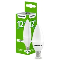 Лампа LED C35 свеча 12Вт 230В 4000К E14 GENERICA арт.LL-C35-12-230-40-E14-G