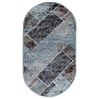 Ковер Deco 80*150 овал. 5130/a3o/dc
