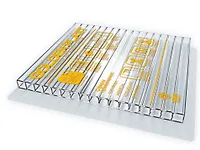 Сотовый поликарбонат GOLDEN PLAST БНП 4мм х 2,1м x 6м (Б/цв) (0,440) ЭКОНОМ