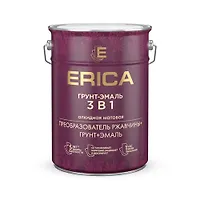 Грунт-эмаль 3в1 по ржавчине Erica алкидная матовая, белая 20 кг