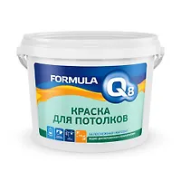 Краска ВД белоснежная для потолка 13 кг Formula Q8