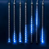 Занавес светодиодный ULD-Е2405-240/DTK BLUE IP44 METEOR (240 светодиодов, 2,4х0,5м, синий) 11123
