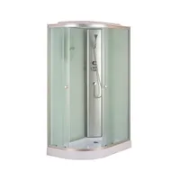 Душ.кабина HD-KU12080LFR LOW120x80х215 без г/м, риф.зад.стекла, риф.перед.стек