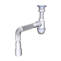 Сифон АНИ 1 1/2 "* 40 с гибкой трубой 40*40 х 50 (С0115)