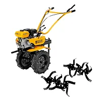 Мотоблок DPT-270S, 7 л.с., ремен.сцеп, фрез 3х4, ШОМ, передачи 2В/1Н// Denzel арт.56442
