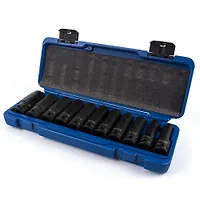 Набор головок торц.ударн.глубоких КОБАЛЬТ 1/2", 10 - 14,16,17,19,21,22,24 мм Cr-Mo (11шт) (010303-11