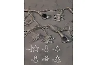 Светодиодная гирлянда КОСМОС 30 светодиодов, новогодние игрушки мультиколор, 4,4м, 8 режимов мигани