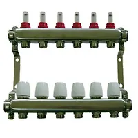 Коллекторная группа с расходомерами, сталь 1"х 6х3/4"  ALT-Kgr