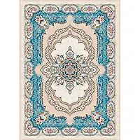 Ковер "OSCAR" 100*200 овал. - F060A BEIGE/DBLUE