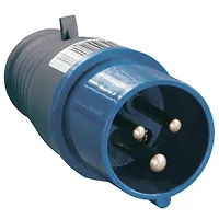 Вилка 013 2P+PE 16A 220V IP44 ИЭК (10) арт.PSR01-016-3