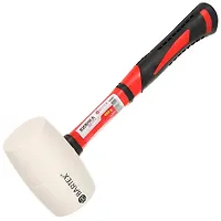 Киянка 450 г, резина, белая, рукоятка фиберглассовая, Bartex (364675)