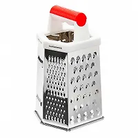 BE-062 Терка 6 граней 8" (20см) с пластиковой ручкой (нерж.сталь) (72)