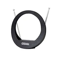 Антенна комнатная DVB-T2  и ДМВ+МВ активная Сигнал SAI 613 усы 1м кабель 3м