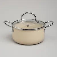 Кастрюля agness с антип. покр. и стекл. крышкой 950 мл, 14*7 см 906-260 906-260