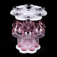 Мини-Бар 12пр. арт.1501-НГ (Крокус) Нацвет,гравировка.Розовый