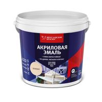 Эмаль ЯРОСЛАВСКИЕ КРАСКИ универсальная акриловая БЕЖЕВАЯ матовая 0.9 л. Ярославль