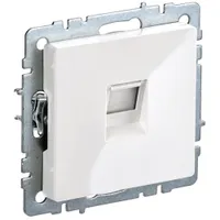 BRITE Розетка компьютерная RJ45 кат.5E РК10-БрБ белый Iek