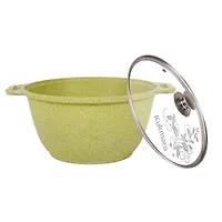 Кастрюля 2л со стеклянной крышкой, АП линия "Trendy style" (lime) "Kukmara"  к21tsl