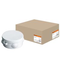 Распаячная коробка ОП D85х40мм, крышка, IP54, 4вх. TDM (SQ1401-0102)