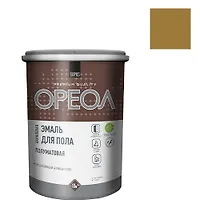 Эмаль акриловая для пола  "ОРЕОЛ" полуматовая желто-коричневая 2,3 кг.