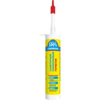 Герметик "Ремонт на 100% S" силиконовый санитарный, белый, 260ml.