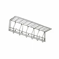 Вешалка 7-ми крючковая о. с шариками арт. ТНП-11.3