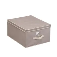 Короб для хранения "ВЕЛЬВЕТ", д500 ш400 в250, серый арт.AH-08
